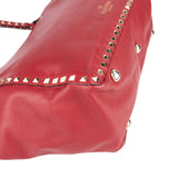 Valentino Garavani Leather Rockstud Shopper Shoulder Bag