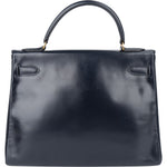 [🔄️B12 / F04] Hermès Box Calfskin Kelly Retourne 28 Handbag - vintageandkickz