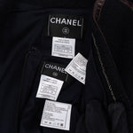 [🔄️B12 / F12] Chanel Multicolor Tweed Skirt with Leather Trim Suit - vintageandkickz