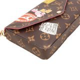 Louis Vuitton Monogram Canvas Limited Illustre World Tour Pochette Felicie Crossbody Bag