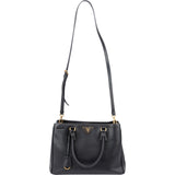 Prada Black Saffiano Leather Galleria Handbag