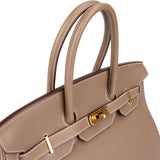 Hermès Taupe Togo Leather Birkin 35 Handbag (2023)