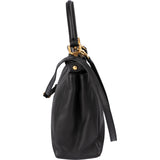 Fendi Black Calfskin Peekaboo Handbag