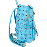 MCM Monogram Visetos Blue Stark Studded Stark 2 in 1 Backpack