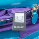 Bvlgari Blue Leather Serpenti Forever Shoulder Bag