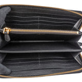 Prada Saffiano Leather Zip Around Wallet