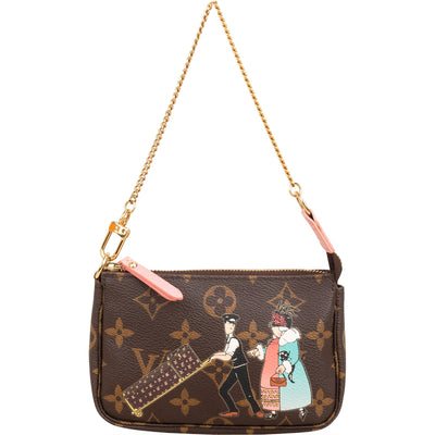 Louis Vuitton Monogram Illustre Mini Pochette Accessoires Handbag