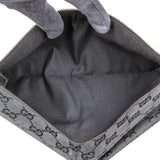 Gucci Black Monogram GG Canvas Belt Crossbody Bag