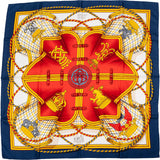 Hermès Grande Tenue Silk Carre 90 Scarf Tuch
