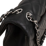 Chanel Quilted Lambskin Jumbo Double Flap Crossbody Bag