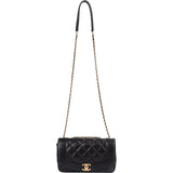 Chanel Quilted Lambskin Diana Single Flap Crossbody Bag