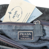 Prada Blue Nylon Triangle Shoulder Bag
