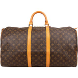 Louis Vuitton Monogram Canvas Keepall 55 Travel Bag