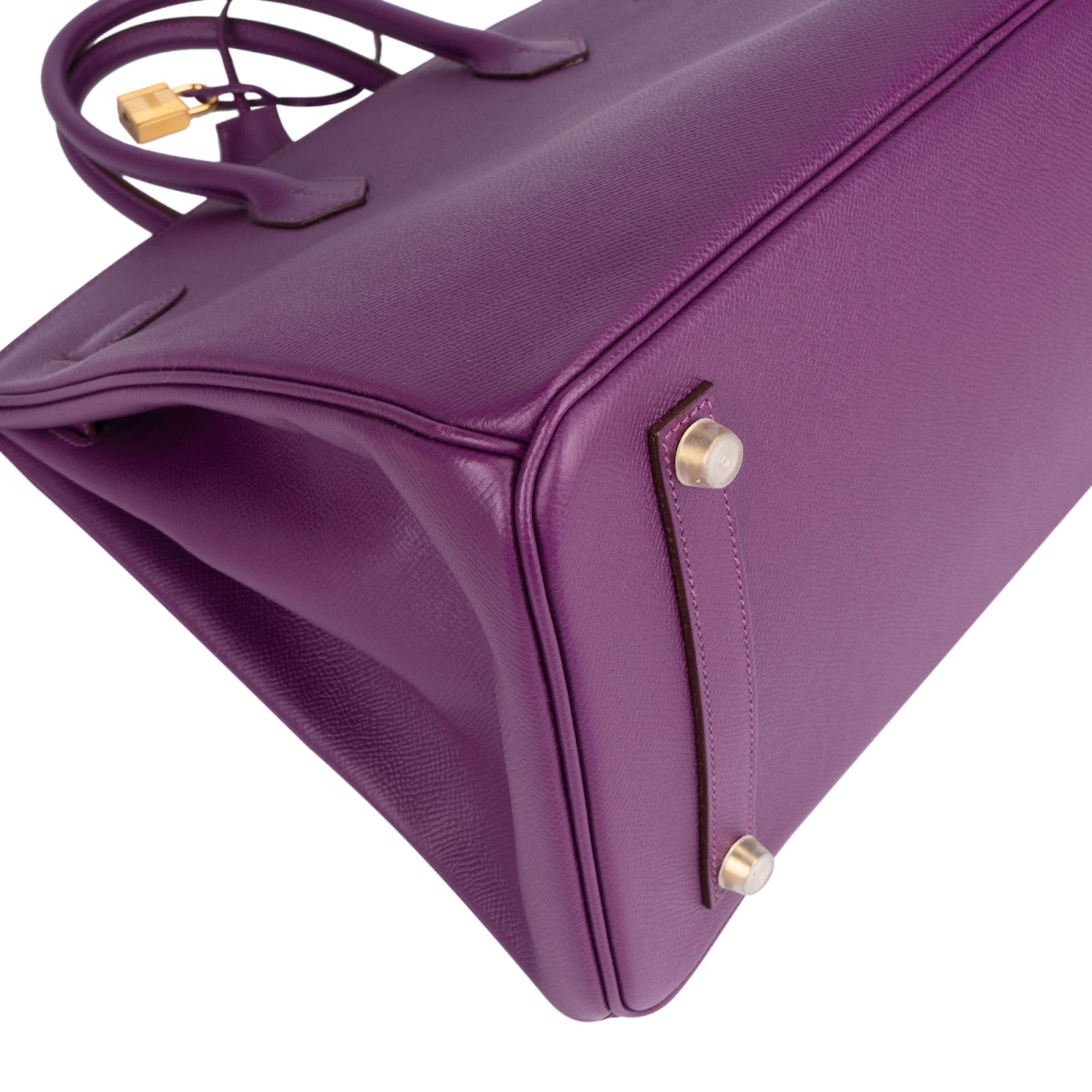 Hermès Violet Epsom Leather Birkin 35 Handbag - vintageandkickz