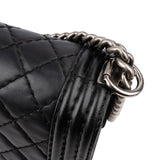 Chanel Quilted Lambskin Medium Boy Single Flap Crossbody Bag