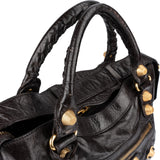 Balenciaga Dark Brown Leather Giant 21 City Handbag