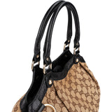 Gucci Monogram GG Canvas Guccisima Leather Sukey Hobo Handbag