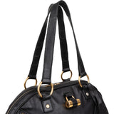 Yves Saint Laurent Black Leather Muse Shoudler Bag