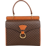 Celine Macadam Monogram Canvas Top Handle Handbag