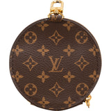 Louis Vuitton Monogram Canvas Round Coin Purse Wallet Bag Charm