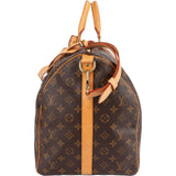 Louis Vuitton Monogram Canvas Keepall 55 Bandoulière Travel Bag