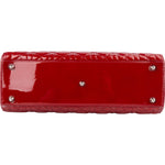 Christian Dior Quilted Patent Leather Lady Dior Handbag - vintageandkickz