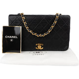 Chanel Quilted Lambskin 24K Gold Single Flap Crossbody Bag