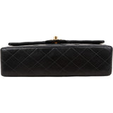 Chanel Quilted Lambskin Medium 24K Gold Double Flap Shoulder Bag