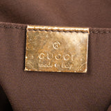 Gucci Monogram GG Canvas Metallic Web Stripe Tote Hobo Handbag