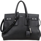 Saint Laurent Grained Leather Sac de Jour Handbag