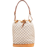 Louis Vuitton Monogram Damier Azur Canvas Sac Noé Grande Shoulder Bag