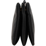 Céline Black Calfskin Trio Small Crossbody Bag