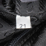 Prada Black Tessuto Nylon Triangle Backpack