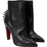 Christian Louboutin Black Gipsybootie Spiked Leather Ankle Boots (35,5)