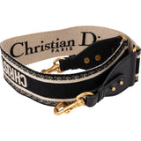 Christian Dior Signature Embroidered Bag Strap