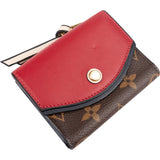 Louis Vuitton Monogram Canvas Bicolor Leather Zoe Wallet