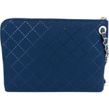 Chanel Monogram Stitching Nylon Mark Clutch