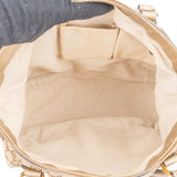 Gucci Monogram GG Metallic Leather Canvas Sukey Handbag