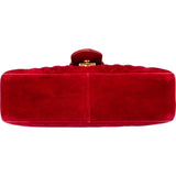 Gucci Velvet Matelassé GG Marmont Crossbody Bag
