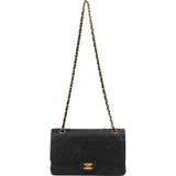 Chanel Quilted Lambskin 24K Gold Medium Double Flap Shoulder Bag