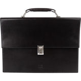 Dunhill Black Leather Briefcase Handbag
