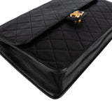 Chanel Quilted Lambskin 24K Gold Single Flap Shoulder Bag
