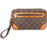 [🔄️B08 / F21] Louis Vuitton Canvas Monogram Marly Dragonne Clutch - vintageandkickz