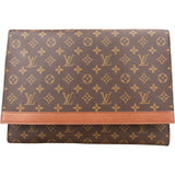 Louis Vuitton Monogram Canvas Porte Documents Laptop Clutch - vintageandkickz