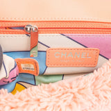 Chanel Pink Terry Cloth Coco Single Flap Shoulder Bag