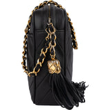 Chanel Quilted Lambskin Chevron Camera Crossbody Bag - vintageandkickz