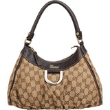 Gucci Monogram GG Canvas Abbey D-Ring Hobo Shoulder Bag