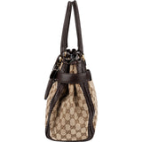 Gucci Monogram GG Canvas Leather Running Handbag