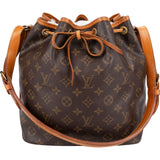 Louis Vuitton Monogram Canvas Sac Noé Petit Shoulder Bag