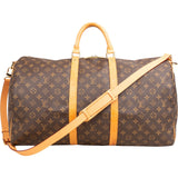 Louis Vuitton Monogram Canvas Keepall 55 Bandoulière Travel Bag